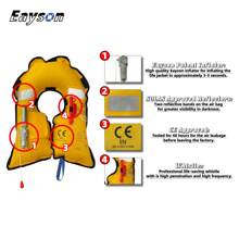 Eayson Inflatable Life Jacket Life Vest Basic Automatic/Manual (607 Blue Auto)