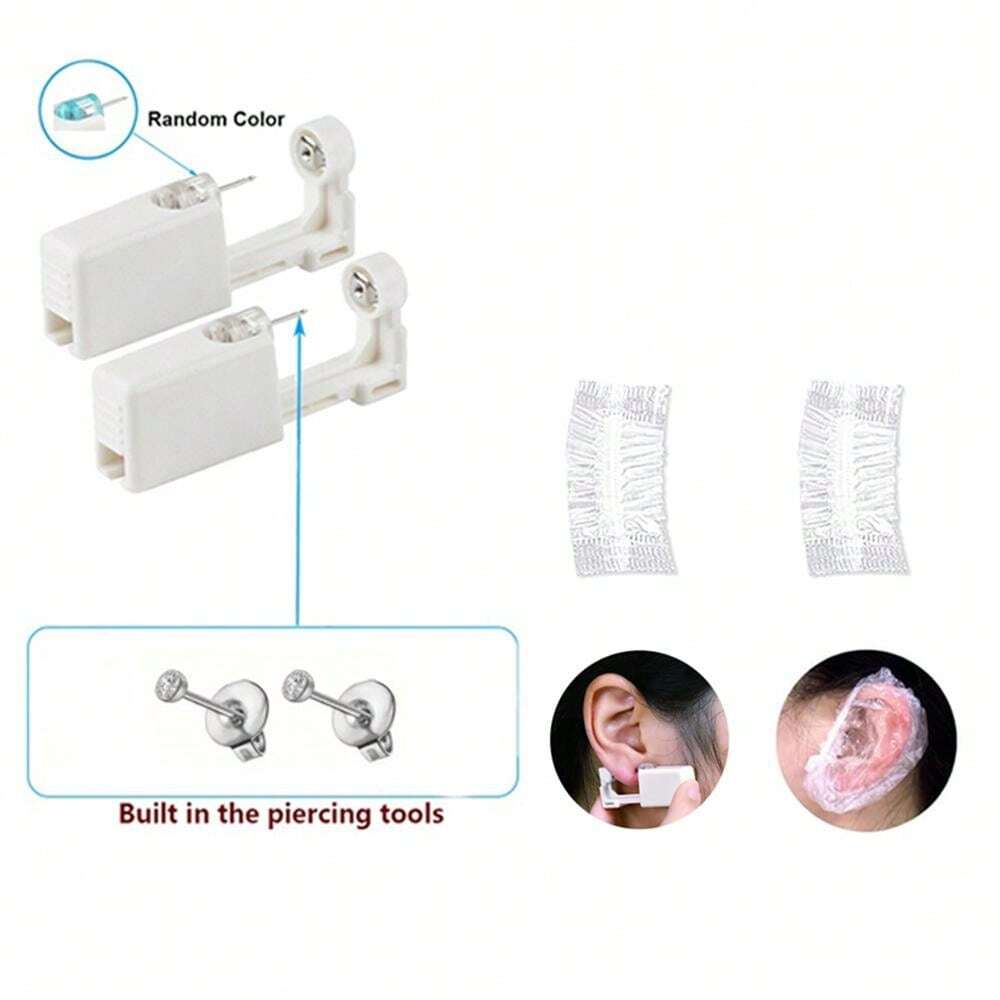 Piercing Pistola per Orecchini Monouso in Plastica Asepsis Orecchio Bambini