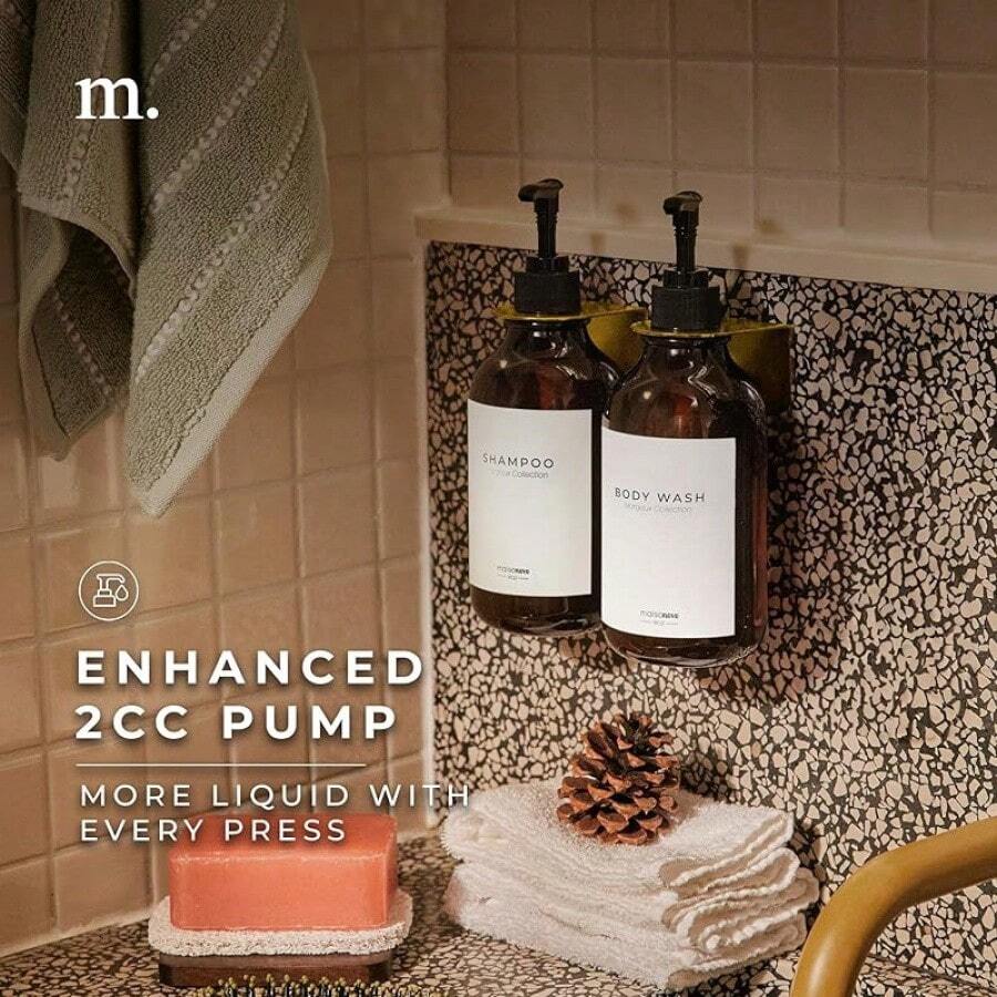 Shampoo And Conditioner Dispenser Shower Soap Dispenser Wall Mounted