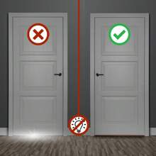 Roller Door Seal Protector With Waterproof Finish Against Insects And Dust 90cm Black – Complete Sealing - 黑色 - 查看 3