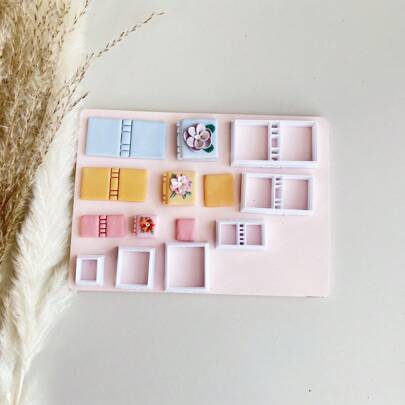 Magic Books Textbooks Shape Polymer Clay Molds Clay Cutters For DIY Handmade Earrings Jewelry Decoration