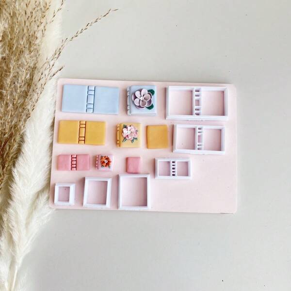 Magic Books Textbooks Shape Polymer Clay Molds Clay Cutters For DIY Handmade Earrings Jewelry Decoration