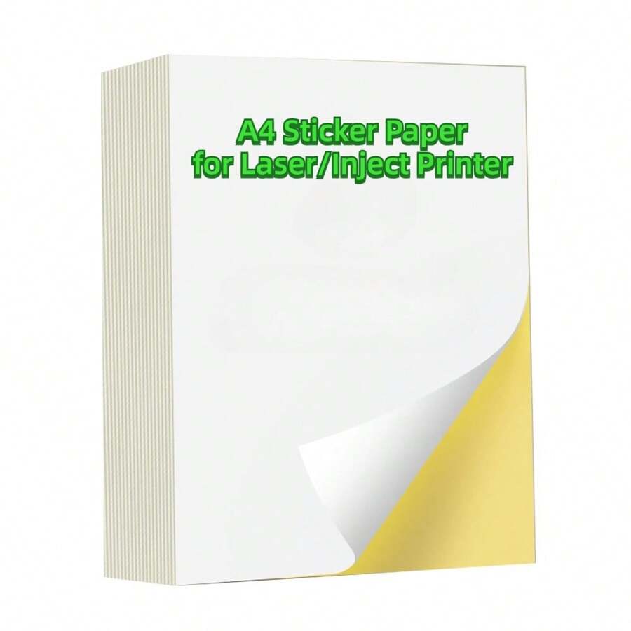 50/100/150/200 Sheets Of Sticker PaperWhite Matte Printable Sticker