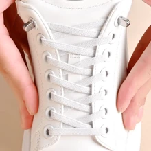 Elastic Shoelace Sneakers ABS Closure Easy, Practical, Quick Fit - 黑色 - 查看 4