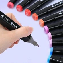 40/60/80/100/168 Couleurs Marqueurs d'Art Marqueurs à Alcool Stylo d'Art Professionnel Double Pointes Marqueur Permanent Pour Adultes & Étudiants, Marqueurs à Alcool pour Croquis Ensemble de Peinture, Fournitures Scolaires Rentrée des Classes