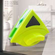 1 Pc Magnetic Window Glass Cleaning And Wiping Device Suitable For High-Rise Glass Windows, Bathroom Glass Wiping Devices - Multicolor - View 4