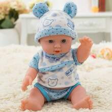 1 件 12 英寸/30 厘米逼真软橡胶婴儿娃娃，儿童娃娃，带衣服套装，时尚娃娃，生日礼物，儿童安慰和伴侣 - 兒童娃娃 - 查看 14