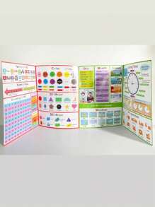 Mi primer cuadro de aprendizaje - Vocabulario en inglés, póster de aprendizaje, tarjetas flash, hoja de trabajo, alfabeto, números, frutas, verduras, juguetes educativos, decoración de pared, decoración de habitación, suministros de aprendizaje