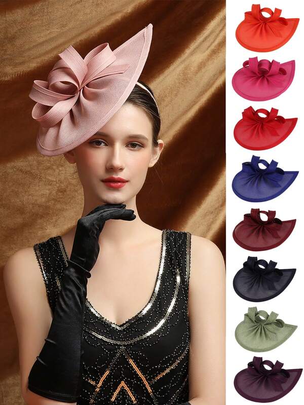 1pc Fascinators Hat For Women Tea Party Headband Wedding Vintage Kentucky Derby Fascinators For Women Halloween