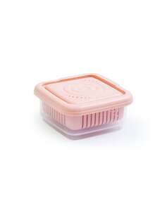 1 件加厚透明保鲜盒，冰箱水果蔬菜沥水保鲜盒，姜蒜葱食品储存容器，厨房配件 - 彩色 - 查看 16