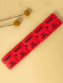 100pcs Raffle Tickets With Perforations And Consecutive Numbers - Ideal For Events, Carnivals, Door Prizes, And Drinks - Durable Art And Craft Supplies With Easy Tear-Off Design - Multicolor - View 9