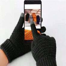 Găng tay lót nhiệt mùa đông, Găng tay cảm ứng chống trượt ấm áp dành cho nam và nữ, thích hợp cho đạp xe, trượt tuyết - Một cỡ - Xem 4