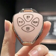 Key Fob Cover With Keychain Lanyard For Toyota For Scion For Camry For Rav4 For Corolla For 4Runner For Yaris For Matrix For Venza For Avalon - Multicolor - View 9