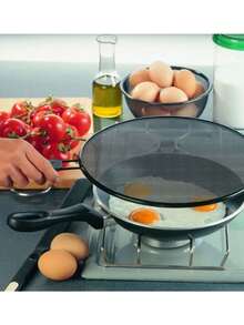 Protective Metal Screen Lid For Frying Anti-Splash Stainless Steel Frying Pan - 33 - Xem 3