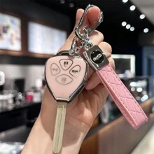 Key Fob Cover With Keychain Lanyard For Toyota For Scion For Camry For Rav4 For Corolla For 4Runner For Yaris For Matrix For Venza For Avalon - Multicolor - View 1