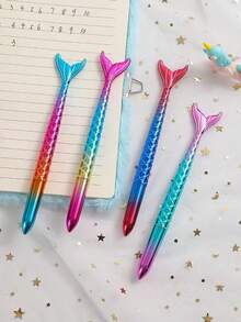 Cartoon High-Quality Mermaid Tail Shaped Ballpoint Pen