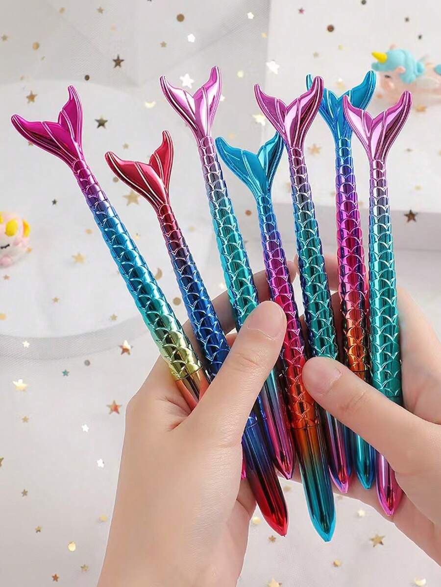 Cartoon High-Quality Mermaid Tail Shaped Ballpoint Pen