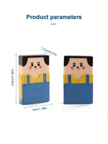 1pc Bald Man Funny Eraser, Creative Niche Genius Cute Cartoon High Quality Interesting Student Stationery