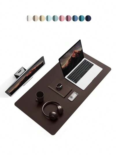 1Pc Advanced Napa Texture Non-Slip Desk Pad,Mouse Pad,Waterproof PU Leather Desk Table Protector,Ultra Thin Desk Blotter, Easy Clean Laptop Desk Writing Mat For Office Work/Home/Decor