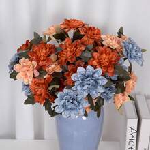 3pcs仿真花三头大丽花婚礼花婚庆大厅布景装饰插花家居装饰摄影、圣诞装饰、房间装饰、家居装饰、节日装饰、婚礼 - 彩色 - 查看 6