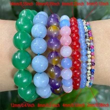 Natürliche Tigeraugen Perlen in Lila, Grün, Blau und Gold, runde Perlen zum Selbermachen von Armbändern und Halsketten für die Schmuckherstellung, 15 Zoll Strang, 6/8/10/12mm