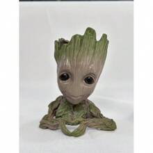 1 szt. Oficjalnie licencjonowana roślina biurkowa Marvel Avengers Groot: słodka doniczka Tree Man do biura lub domu - mieści długopisy i ozdabia przestrzeń, dekoracyjny wazon ogrodowy, idealny prezent dla każdego