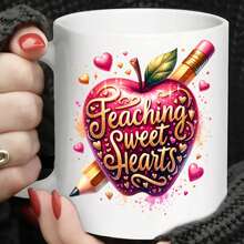 12Pcs Best Teacher Uv Dtf Mug Stickers Skinny Tumbler Cup Colorful Design Picture High Self-Adhesive Wraps Transfers Waterproof Diy Decor Sticker On Mugs,Ideal Gift For Birthdays, Holidays, Christmas, New Year, Valentine's Day,Best Gift For Teachers