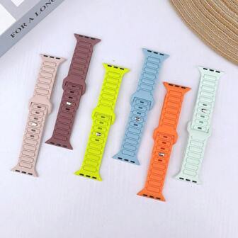 Sport Silicone Bands Compatible With Apple Watch Band 38mm 40mm 41mm 42mm 44mm 45mm 46mm 49mm Women Men, Soft Strap Waterproof Wristband Compatible With Apple Watch Series 10 9 8 SE 7 6 5 4 3 2 1 Ultra