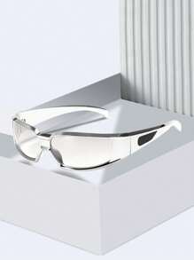 Gafas de moda envolventes tipo Y2K para mujer, gafas de sol de para ciclismo y deporte, accesorios de playa para mujer