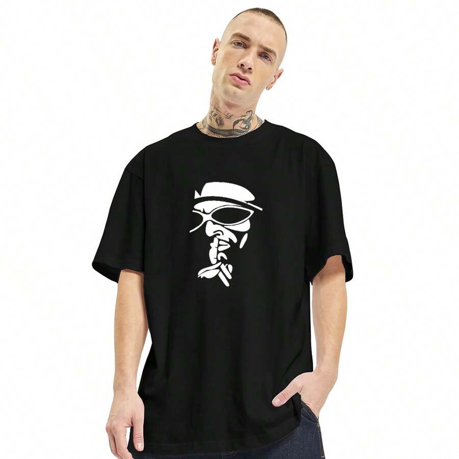 Oversized T-Shirt Sabotage Rapper Rap Canão Was So Good - 黑色 - 查看 1