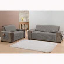King Classic 2 And 3 Seater Sofa Protector Practical Protects - Xám - Xem 2
