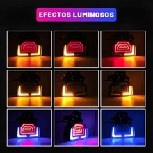 Luz De Freno Stop Motocicleta Moto Direccionales Universal,Lámpara Freno Trasera Impermeable - Negro - Ver 2