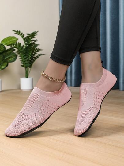 Women's Indoor Slippers, Yoga Sports Shoes, Dance Shoes, Comfortable & Breathable, Lightweight & Non-Slip, Wide Toe, Slip On, Fashionable & Elegant