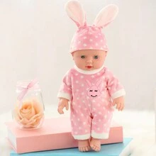 1 件 12 英寸/30 厘米逼真软橡胶婴儿娃娃，儿童娃娃，带衣服套装，时尚娃娃，生日礼物，儿童安慰和伴侣 - 兒童娃娃 - 查看 12