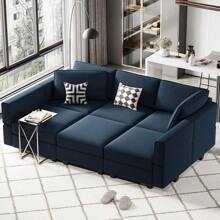 Modular Sectional Sofa With Ottomans Velvet Reversible Sleeper Sectional Sofa With Chaise Modular Sleeper Sofa Bed With Storage Seat