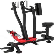 Seated Row Machine Back Workout: Back Row Machine Exercise Plate Loaded Gym Equipment T Bar Bicep Curl - 黑色 - 查看 8