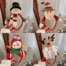 Faixas de cabelo de Natal Papai Noel Boneco de neve Faixa de cabeça Lembrancinhas de festa