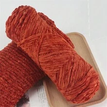 Pacote com 1 fio de poliéster chenille, 100 g cada, fio grosso para tricô de crochê em cores sortidas para artesanato, chapéus, cobertores, cachecóis - fio de lã macio e grosso para projetos de crochê para iniciantes e adultos - Multicolorido - Ver 23