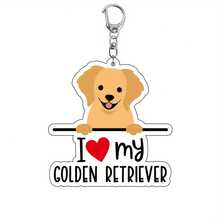 Móc khóa giống chó Acrylic - Móc khóa chủ đề I Love My Dog - Móc khóa xe hơi dành cho người yêu động vật với nhiều giống chó khác nhau làm quà tặng sinh nhật và trang trí túi xách - One Piece - Nhiều màu - Xem 19