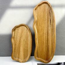 1/2/3pcs,Cloud Wooden Tray, Multifunctional Wooden Dining Plate - Elegant Coffee, Cheese, Dessert Dining Plate, Easy To Clean, Durable, Suitable For Indoor And Outdoor Entertainment, Dining And Gatherings - Suitable For Home Decoration And Kitchen Use