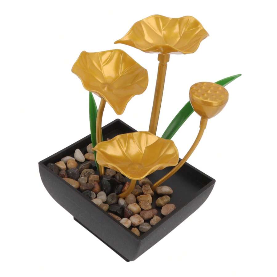 Tabletop Fountain Plastic With LED Lights Fountain Running Water