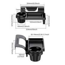 Car Door Hanging Storage Box Slim And Compact Easy Access Cup Holder Suitable For All Vehicles Use - Black - View 2