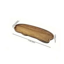 1/2/3pcs,Cloud Wooden Tray, Multifunctional Wooden Dining Plate - Elegant Coffee, Cheese, Dessert Dining Plate, Easy To Clean, Durable, Suitable For Indoor And Outdoor Entertainment, Dining And Gatherings - Suitable For Home Decoration And Kitchen Use
