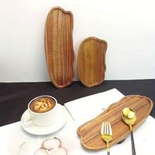 1/2/3pcs,Cloud Wooden Tray, Multifunctional Wooden Dining Plate - Elegant Coffee, Cheese, Dessert Dining Plate, Easy To Clean, Durable, Suitable For Indoor And Outdoor Entertainment, Dining And Gatherings - Suitable For Home Decoration And Kitchen Use