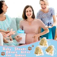 5 Sets Flaschen-Öffner-Geschenkset mit Bär-Flaschenöffner Dekorationen und Souvenirs, enthält 5 Flaschenöffner, 5 Organzabeutel und 5 Dankeskarten als Gastgeschenk, Geburtstags-Geschenk, Duscherparty Dekoration und Zubehör