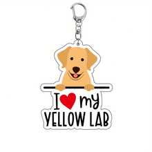 Acrylic Dog Breed Keychains - I Love My Dog Themed Key Rings - Animal Lovers Car Keychain With Assorted Breeds For Birthday Gifts And Bag Decoration - One Piece - Multicolor - View 21