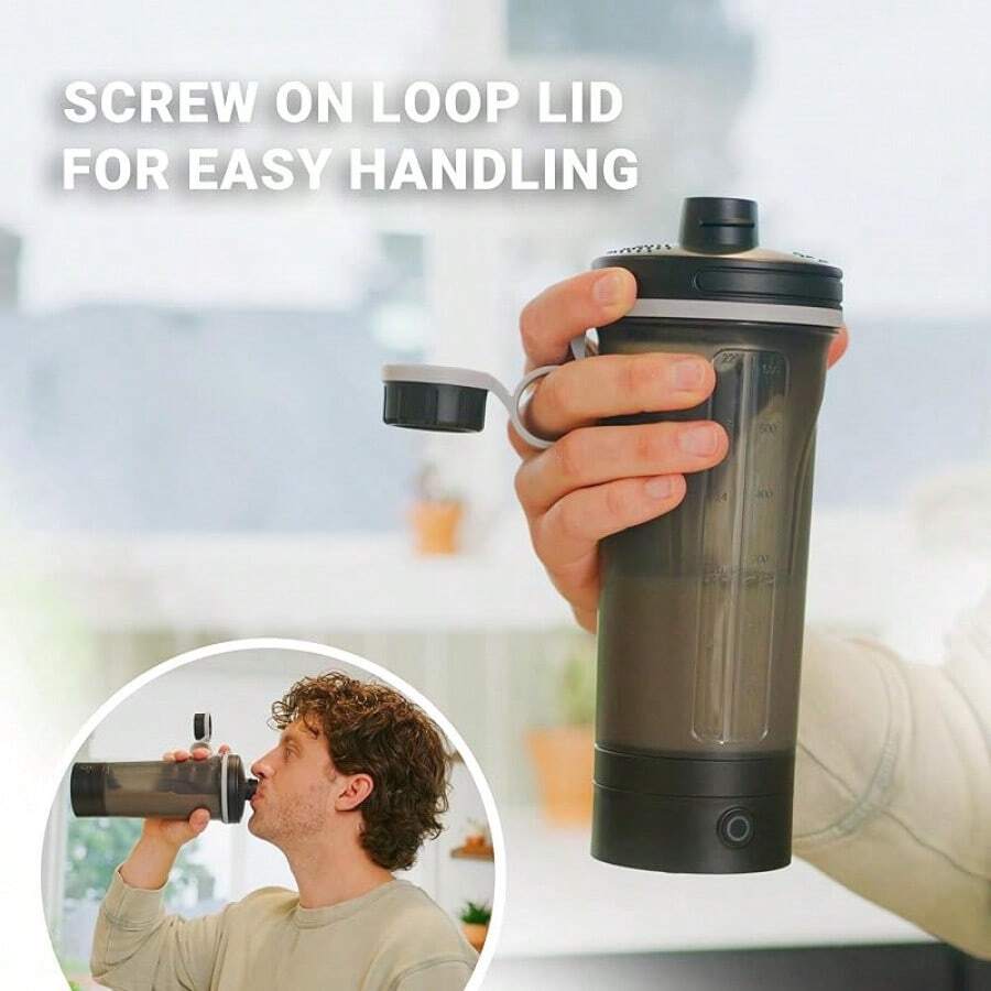 Electric Shaker Bottle, Portable Blender Protein Shaker, USB
