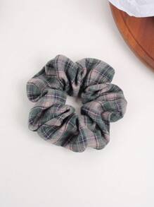 1 Dây buộc tóc kẻ caro cổ điển, Dây buộc tóc đuôi ngựa đa năng, Phù hợp với tóc dày, Phụ kiện tóc mùa thu/đông - Nhiều màu - Xem 9