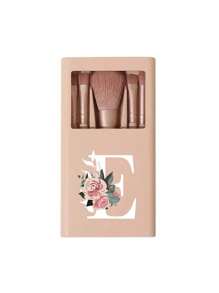 Set di pennelli cosmetici portatili color pelle con specchi, stampa floreale con lettere da A a Z, set di pennelli per trucco con setole morbide, pennelli da viaggio per il trucco con scatole a specchio, penne cosmetiche multifunzione mini, pennelli per fondotinta, pennelli per ombretti, strumenti di bellezza per principianti, pennello miscelatore, organizer per il trucco, rastrelliera per il trucco, include pennelli cosmetici, regali ideali per ragazze, set di strumenti per il trucco portatili, articoli da viaggio necessari, set di pennelli completo, set di pennelli per il trucco, kit di trucco completo, set di pennelli, set di pennelli per il trucco, set regalo per il trucco