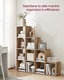 VASAGLE Storage Rack - สีน้ำตาลกาแฟ - ดู 7